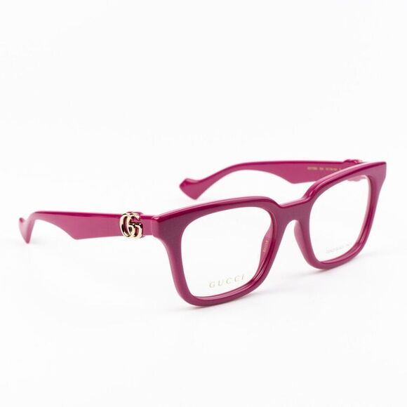 NEW Gucci GG1728O 004 Red Pink Square Women Eyeglasses - Picture 1 of 10